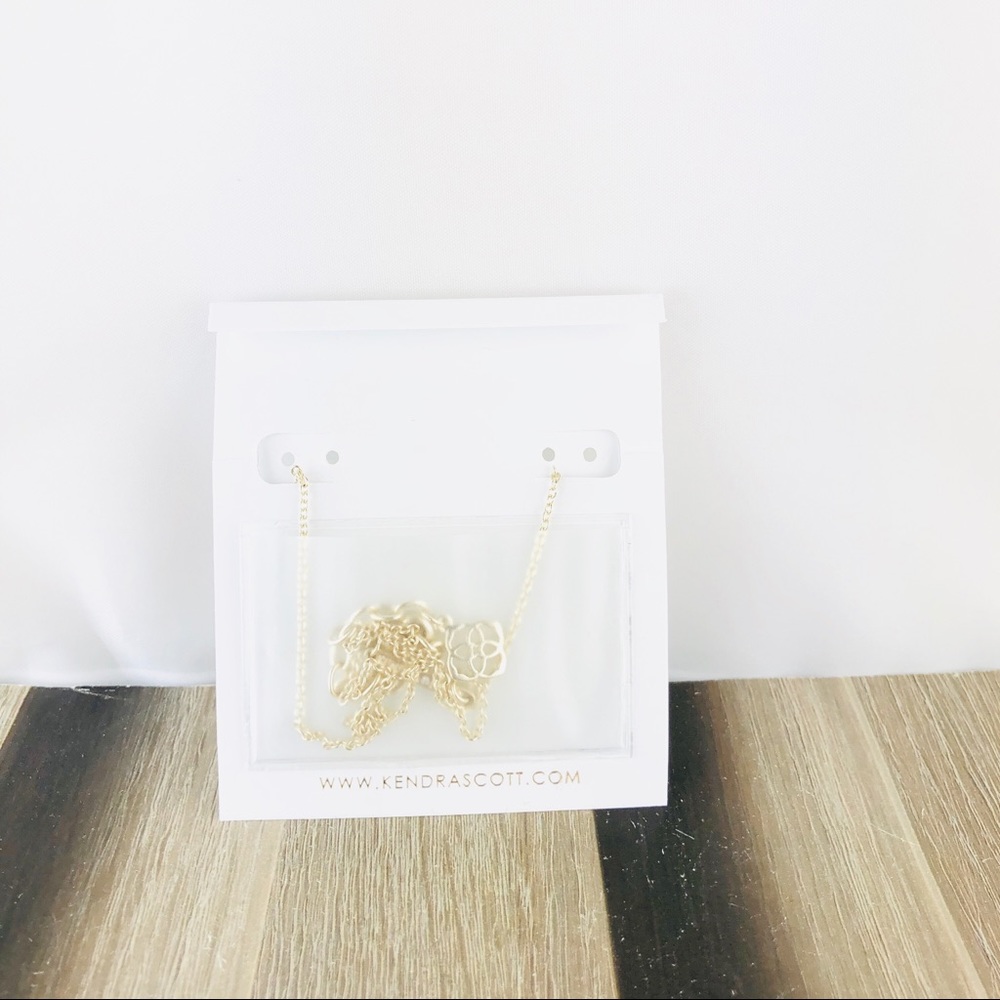 Kendra Scott Elisa Aqua illusion gold necklace - Picture 2 of 3